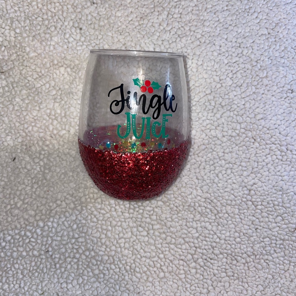 Peek-a-boo wine glass